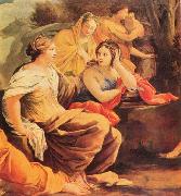 Simon Vouet Detail of Apollo and the Muses France oil painting artist